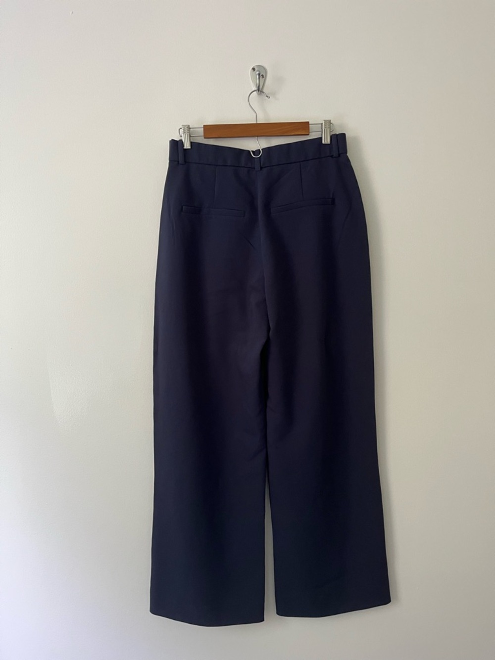 NEW Abercrombie & Fitch Sloane Tailored Wide Leg Pants Curve Love Blue 10 30 R - Picture 5 of 12